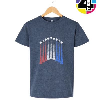 Patriotic Jet Flyover Youth Tee
