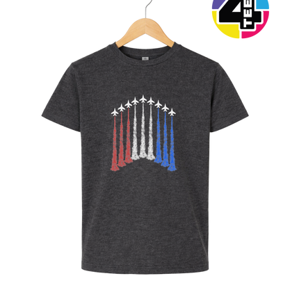 Patriotic Jet Flyover Youth Tee