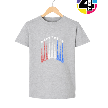 Patriotic Jet Flyover Youth Tee