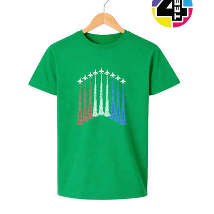 Patriotic Jet Flyover Youth Tee