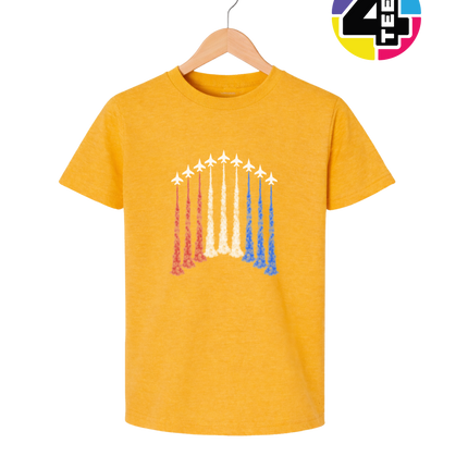 Patriotic Jet Flyover Youth Tee