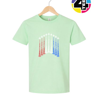 Patriotic Jet Flyover Youth Tee