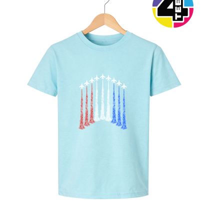 Patriotic Jet Flyover Youth Tee