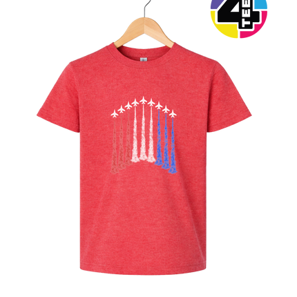 Patriotic Jet Flyover Youth Tee