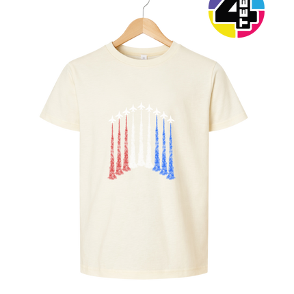 Patriotic Jet Flyover Youth Tee
