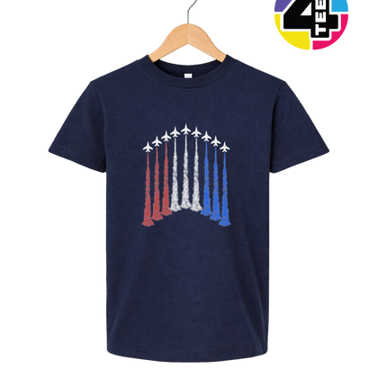 Patriotic Jet Flyover Youth Tee
