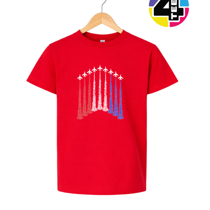 Patriotic Jet Flyover Youth Tee