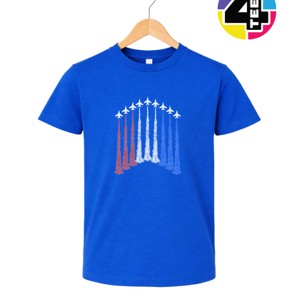 Patriotic Jet Flyover Youth Tee