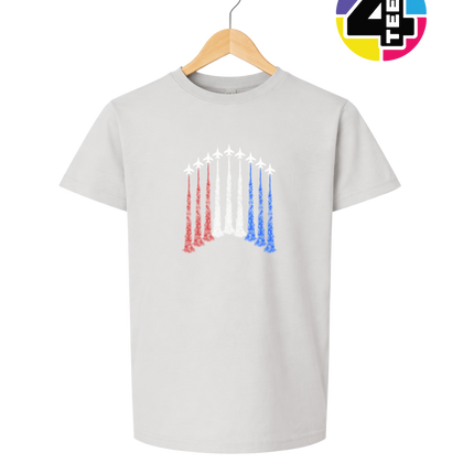 Patriotic Jet Flyover Youth Tee