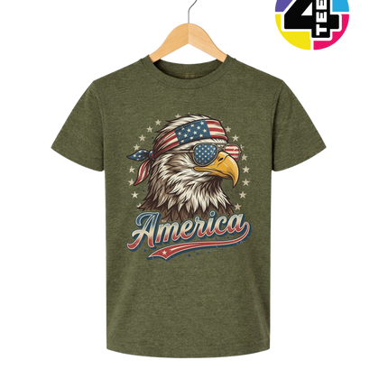 4th Of July Eagle Youth Tee