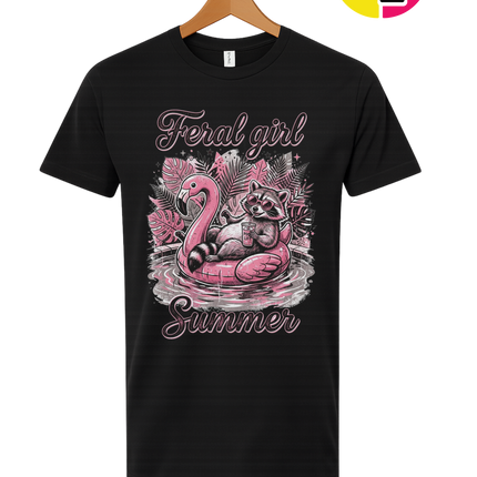 Raccoon Feral Girl Summer Tee