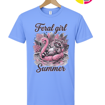 Raccoon Feral Girl Summer Tee