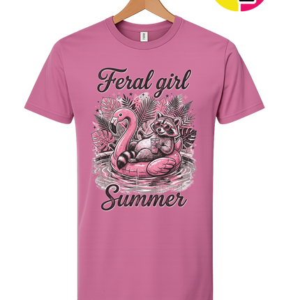 Raccoon Feral Girl Summer Tee