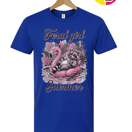 Raccoon Feral Girl Summer Tee