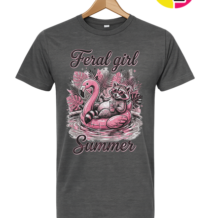 Raccoon Feral Girl Summer Tee