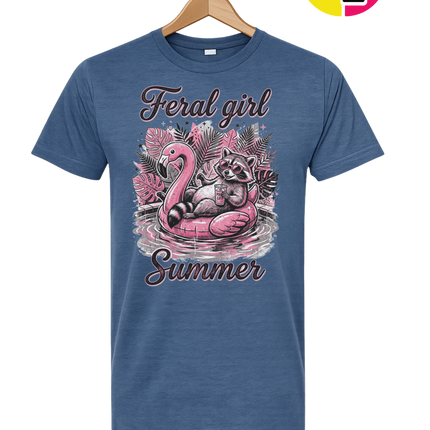 Raccoon Feral Girl Summer Tee