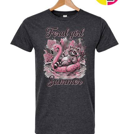 Raccoon Feral Girl Summer Tee