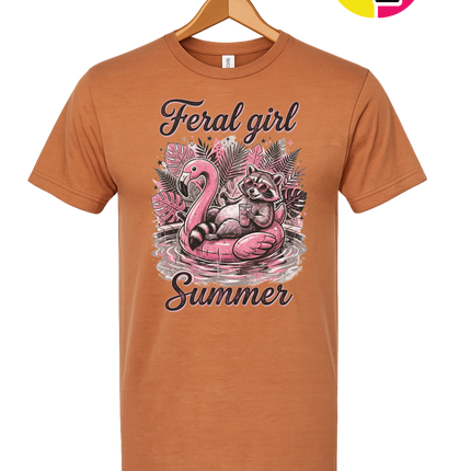 Raccoon Feral Girl Summer Tee