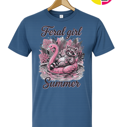 Raccoon Feral Girl Summer Tee