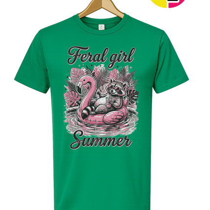 Raccoon Feral Girl Summer Tee
