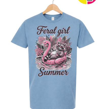 Raccoon Feral Girl Summer Tee