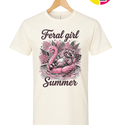 Raccoon Feral Girl Summer Tee