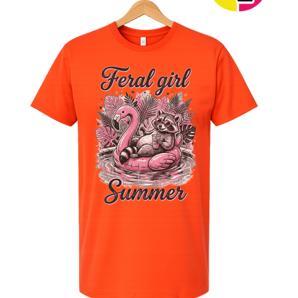 Raccoon Feral Girl Summer Tee