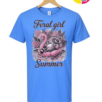 Raccoon Feral Girl Summer Tee
