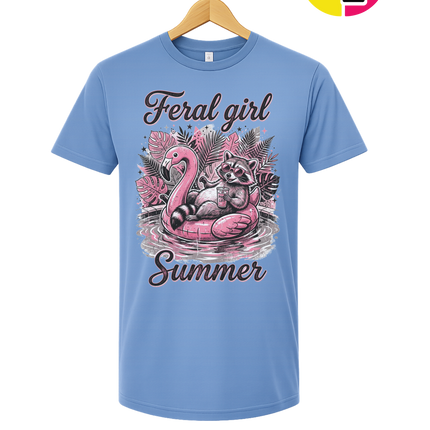 Raccoon Feral Girl Summer Tee