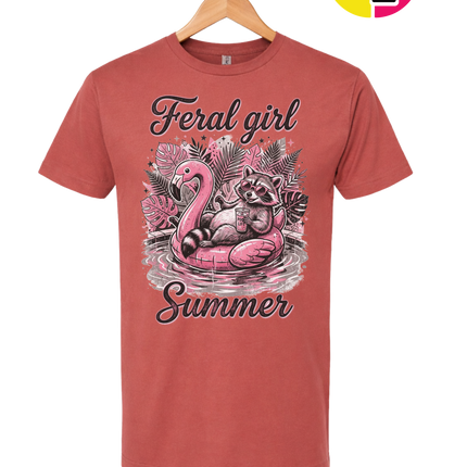 Raccoon Feral Girl Summer Tee