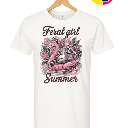 Raccoon Feral Girl Summer Tee
