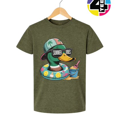 Mallard Duck Summer Vibes Youth Tee
