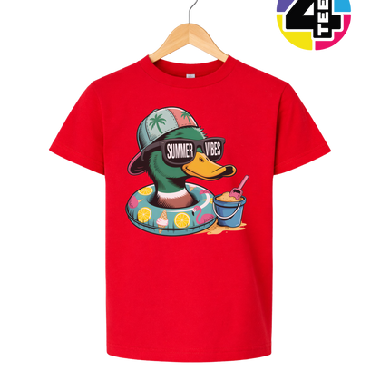 Mallard Duck Summer Vibes Youth Tee