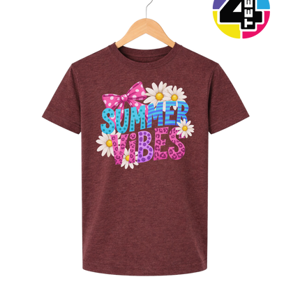 Floral Summer Vibes Youth Tee