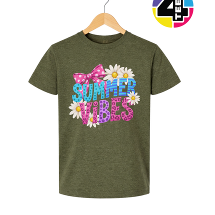 Floral Summer Vibes Youth Tee