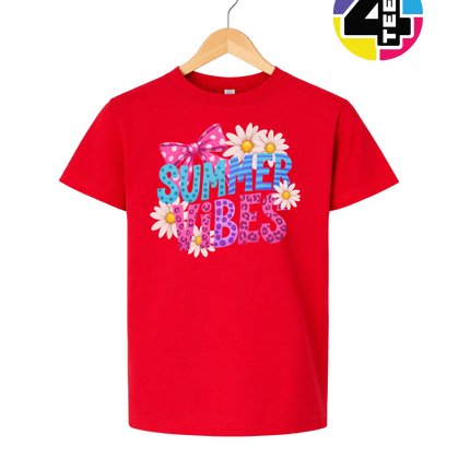 Floral Summer Vibes Youth Tee