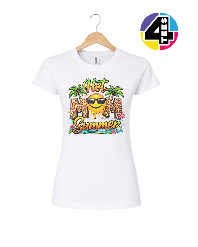 Hot Mom Summer Leopard Women's Tee