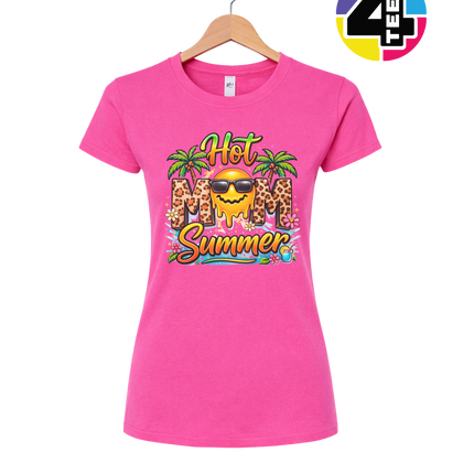 Hot Mom Summer Leopard Women's Tee
