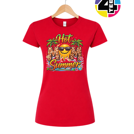 Hot Mom Summer Leopard Women's Tee