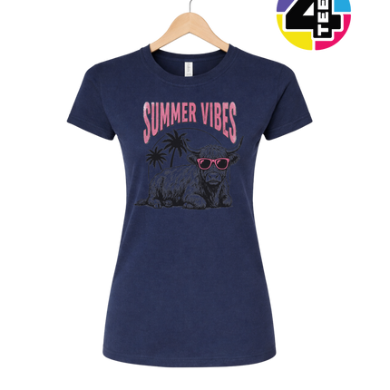 Highland Cow Summer Vibes Women's Tee