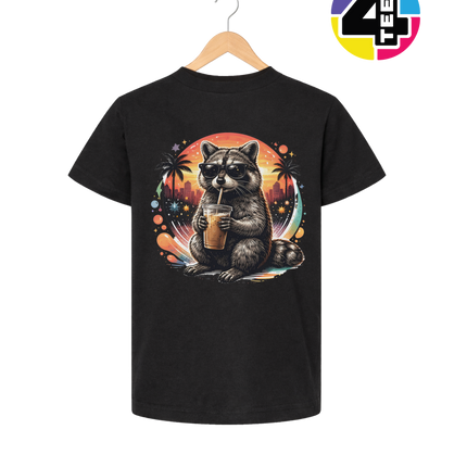 Raccoon Cool Summer Youth Tee