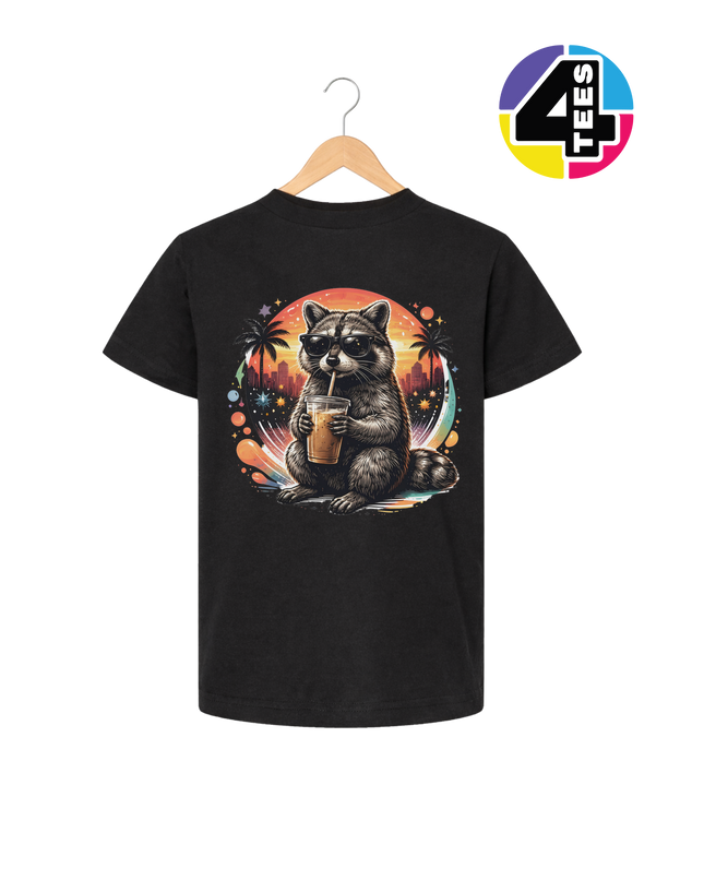 Raccoon Cool Summer Youth Tee