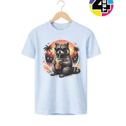 Raccoon Cool Summer Youth Tee