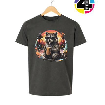 Raccoon Cool Summer Youth Tee