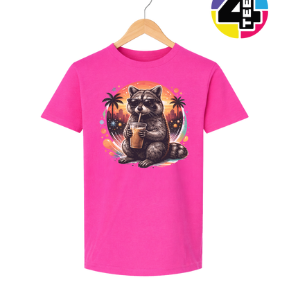 Raccoon Cool Summer Youth Tee