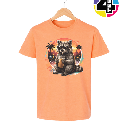 Raccoon Cool Summer Youth Tee