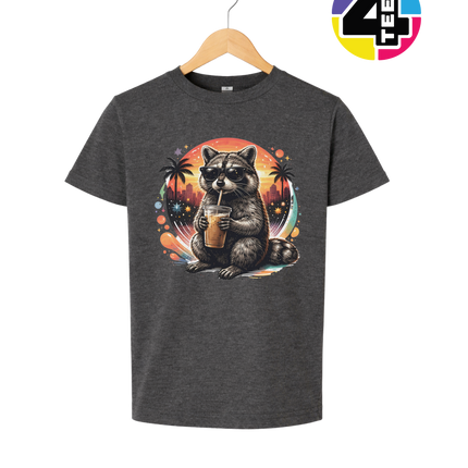 Raccoon Cool Summer Youth Tee