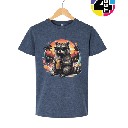 Raccoon Cool Summer Youth Tee
