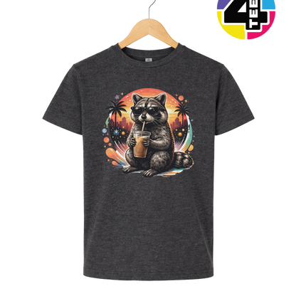 Raccoon Cool Summer Youth Tee