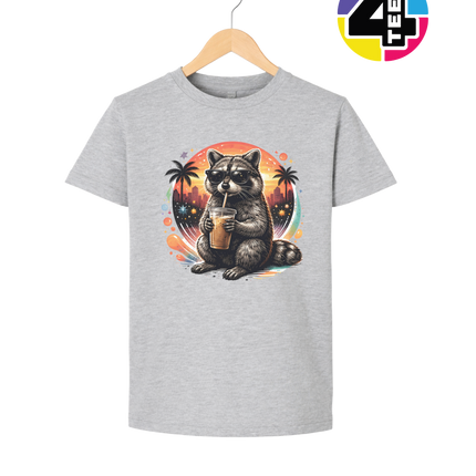 Raccoon Cool Summer Youth Tee